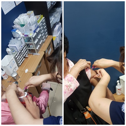 환절기 독감 예방 접종 - 의료연계