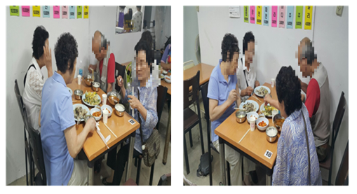 어르신 외식 지원 실시